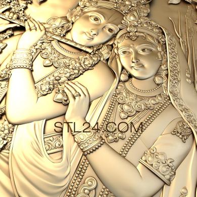 Art pano (Indian deities, PH_0143) 3D models for cnc